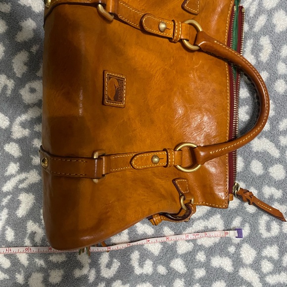 Dooney & Bourke Rich Tan Leather Satchel - Picture 4 of 7